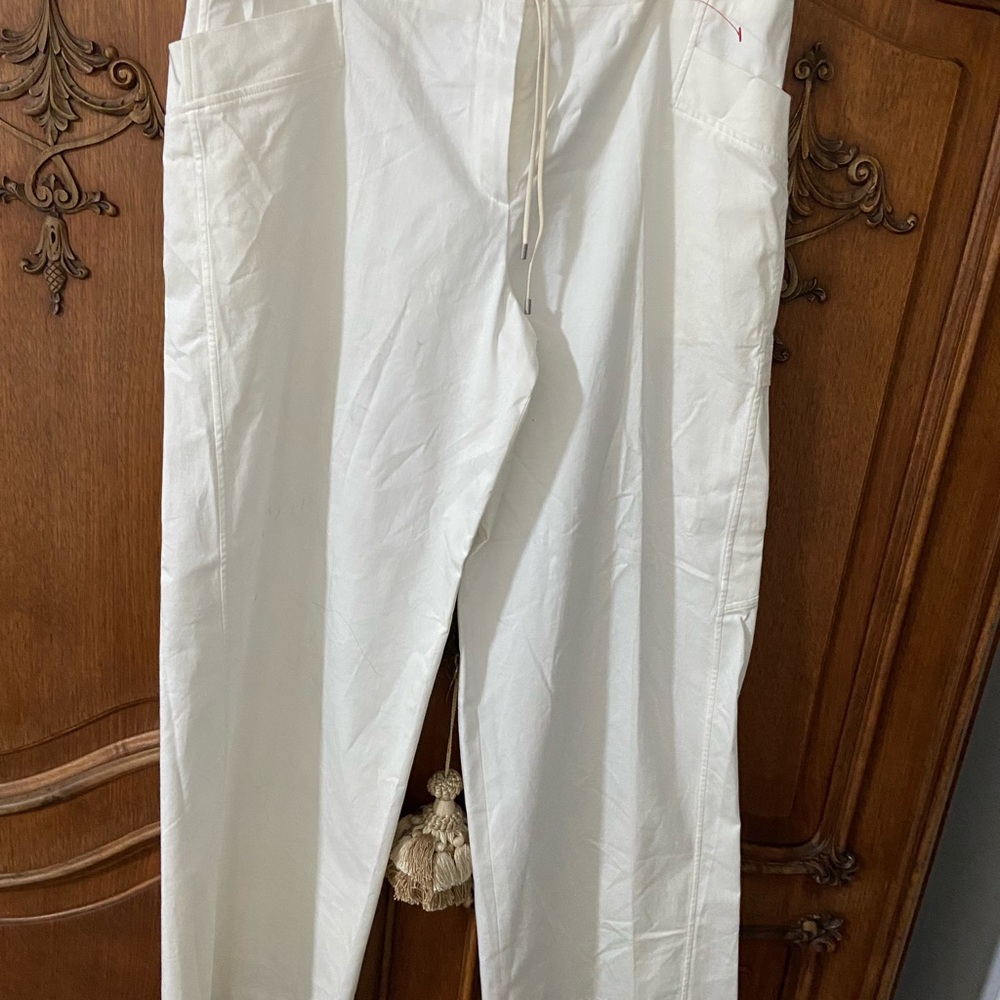 Jil sander wide leg pant. Zipper in front and draw string. NWT